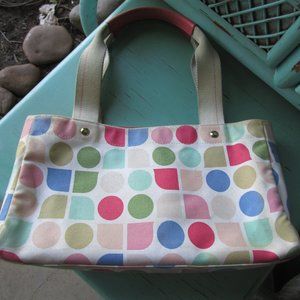 Kate Spade Canvas Leather Multi color Handbag